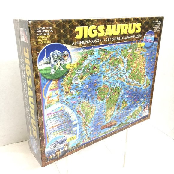 Dinosaurs of the world 600 Pc Puzzle NWT - Picture 1 of 10